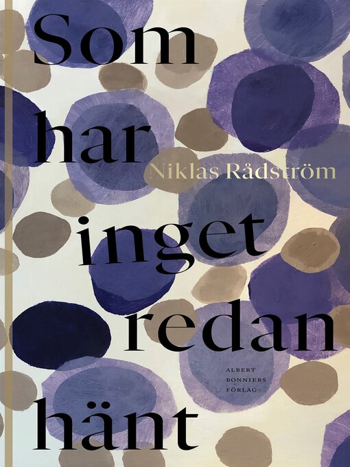 Titeldetaljer för Som har inget redan hänt av Niklas Rådström - Tillgänglig